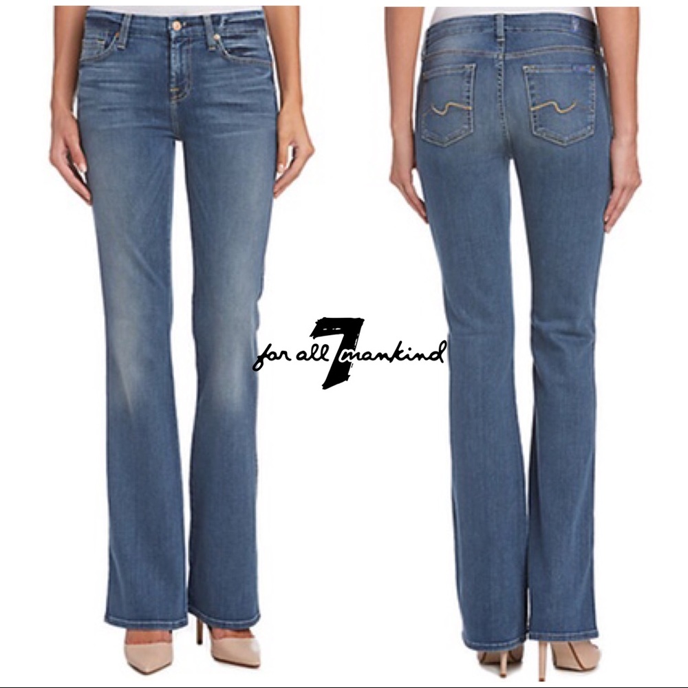 7 For All Mankind Bootcut Jeans Medium Wash 26